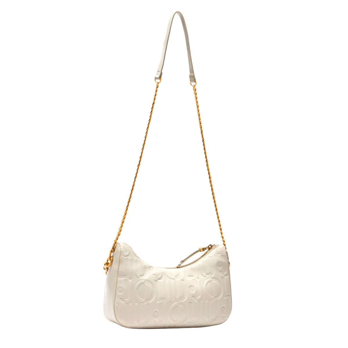 Liu Jo Tracollina hobo piccola con logo Cream - 2 Liu Jo Tracollina hobo piccola con logo Cream - 2