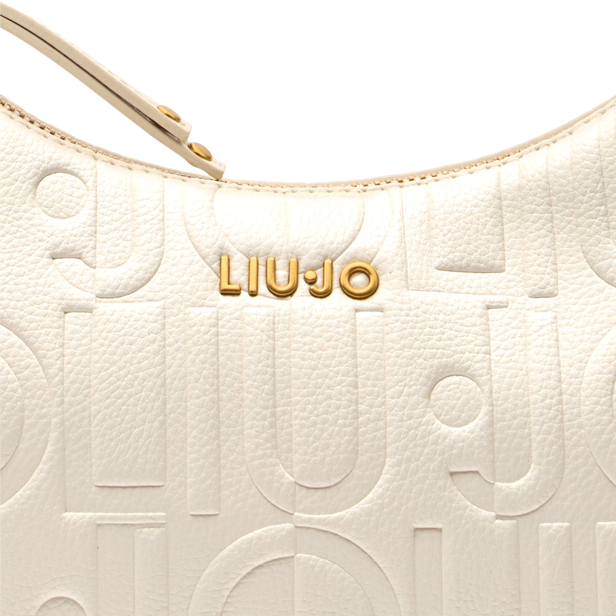 Liu Jo Tracollina hobo piccola con logo Cream - 3 Liu Jo Tracollina hobo piccola con logo Cream - 3