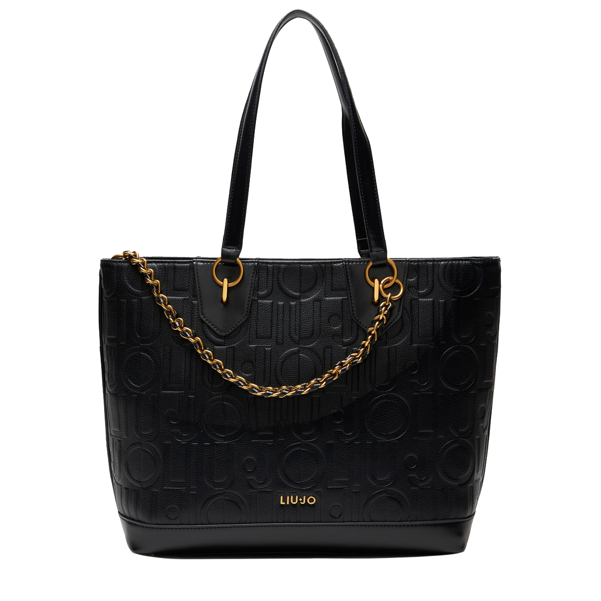 Liu Jo Tote bag media con logo Black - 1 Liu Jo Tote bag media con logo Black - 1