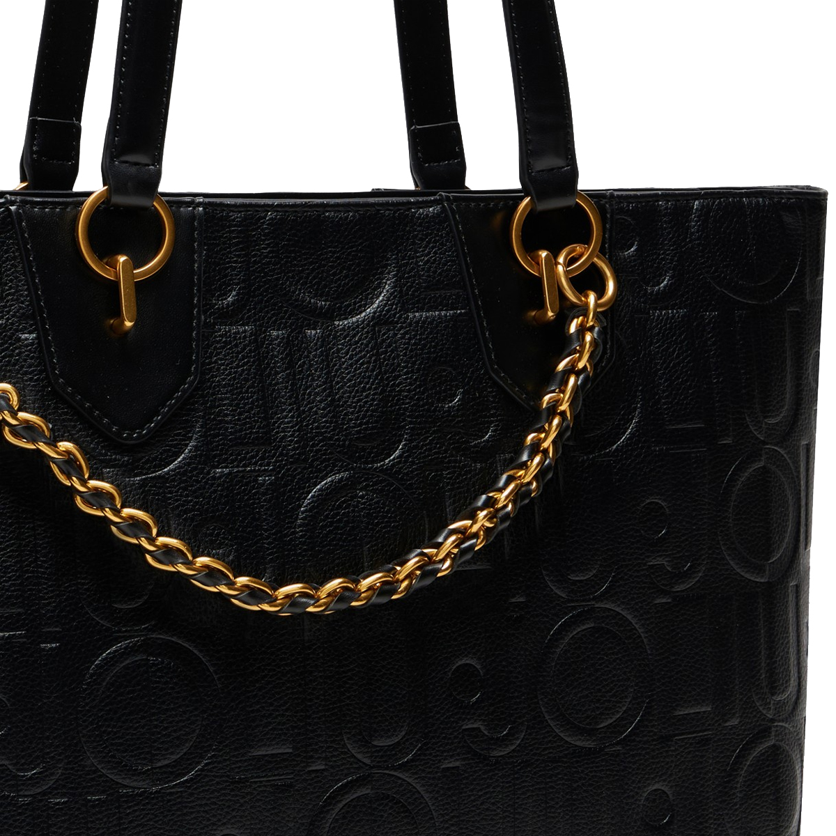 Liu Jo Tote bag media con logo Black - 4 Liu Jo Tote bag media con logo Black - 4