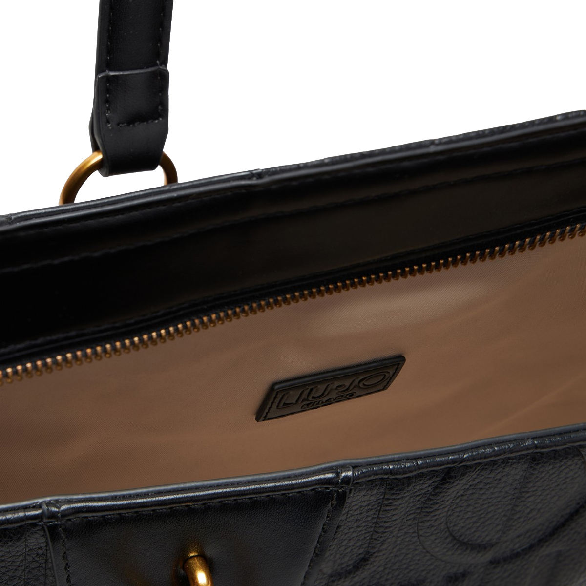 Liu Jo Tote bag media con logo Black - 5 Liu Jo Tote bag media con logo Black - 5