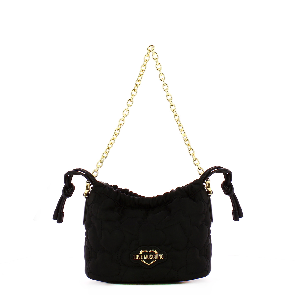 Love Moschino Borsa a mano Eco-Friendly Puffy Heart Nero - 1 Love Moschino Borsa a mano Eco-Friendly Puffy Heart Nero - 1