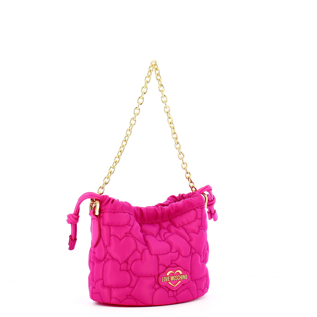 Love Moschino Borsa a mano Eco-Friendly Puffy Heart Fuxia - 2 Love Moschino Borsa a mano Eco-Friendly Puffy Heart Fuxia - 2