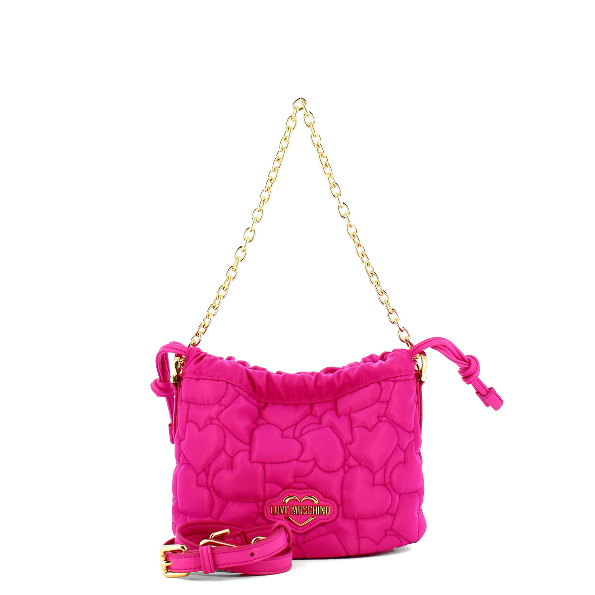 Love Moschino Borsa a mano Eco-Friendly Puffy Heart Fuxia - 4 Love Moschino Borsa a mano Eco-Friendly Puffy Heart Fuxia - 4