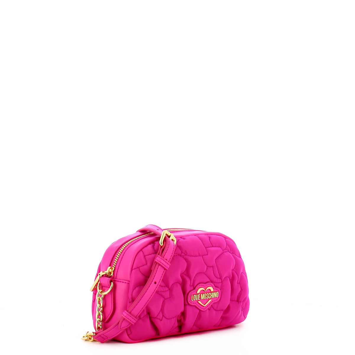 Love Moschino Tracollina Eco-Friendly Puffy Heart Fuxia - 2 Love Moschino Tracollina Eco-Friendly Puffy Heart Fuxia - 2