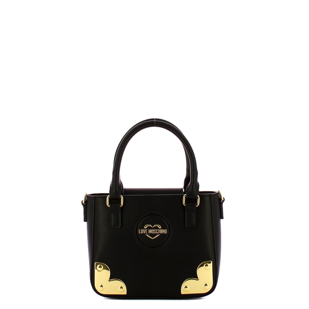 Love Moschino Borsa a mano Gold Corner Nero - 1 Love Moschino Borsa a mano Gold Corner Nero - 1