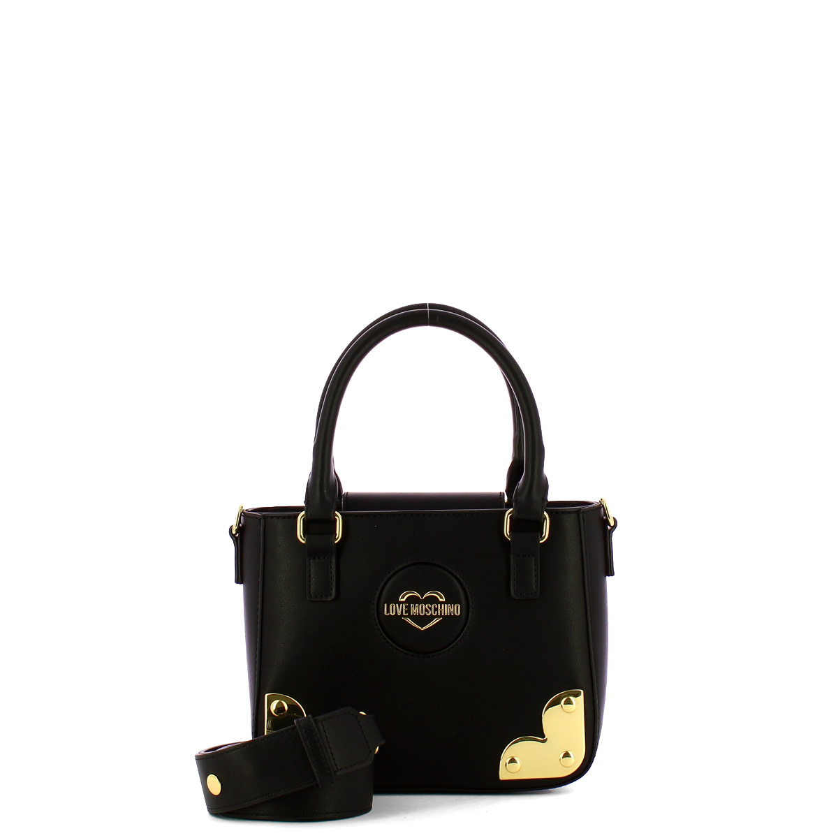 Love Moschino Borsa a mano Gold Corner Nero - 4 Love Moschino Borsa a mano Gold Corner Nero - 4