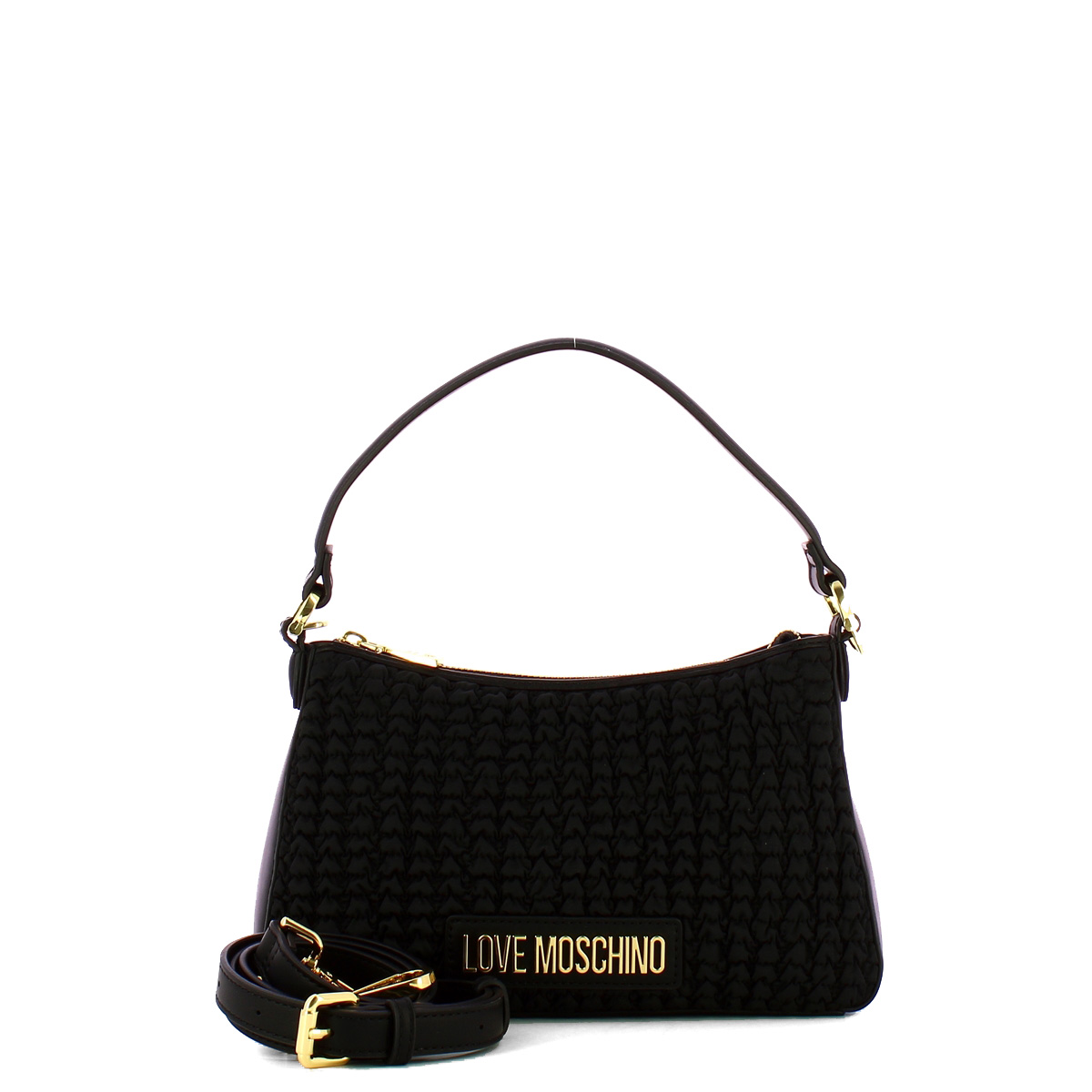 Love Moschino Sottospalla plissettato Nero Nero - 4 Love Moschino Sottospalla plissettato Nero Nero - 4