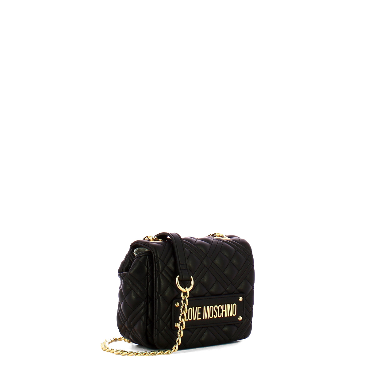 Love Moschino Mini Borsa a spalla Shiny Quilted Nero - 2 Love Moschino Mini Borsa a spalla Shiny Quilted Nero - 2