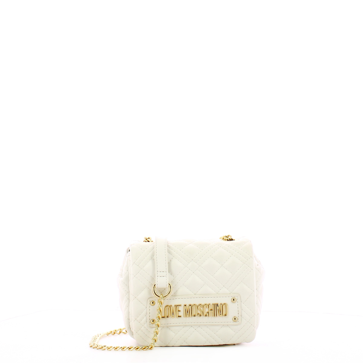 Love Moschino Mini Borsa a spalla Shiny Quilted Bianco - 1 Love Moschino Mini Borsa a spalla Shiny Quilted Bianco - 1