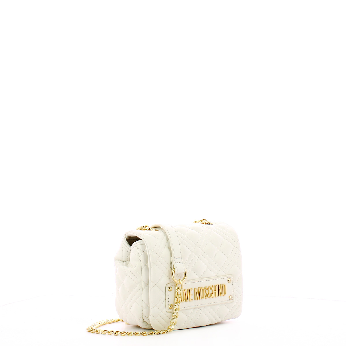 Love Moschino Mini Borsa a spalla Shiny Quilted Bianco - 2 Love Moschino Mini Borsa a spalla Shiny Quilted Bianco - 2