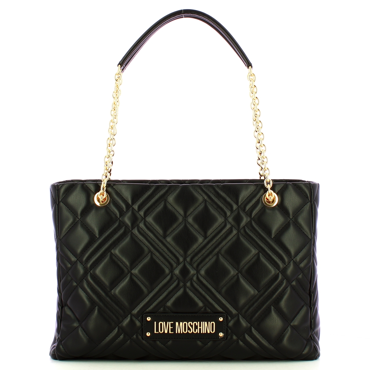 Love Moschino Borsa a spalla Geometric Quilted Nero - 1 Love Moschino Borsa a spalla Geometric Quilted Nero - 1