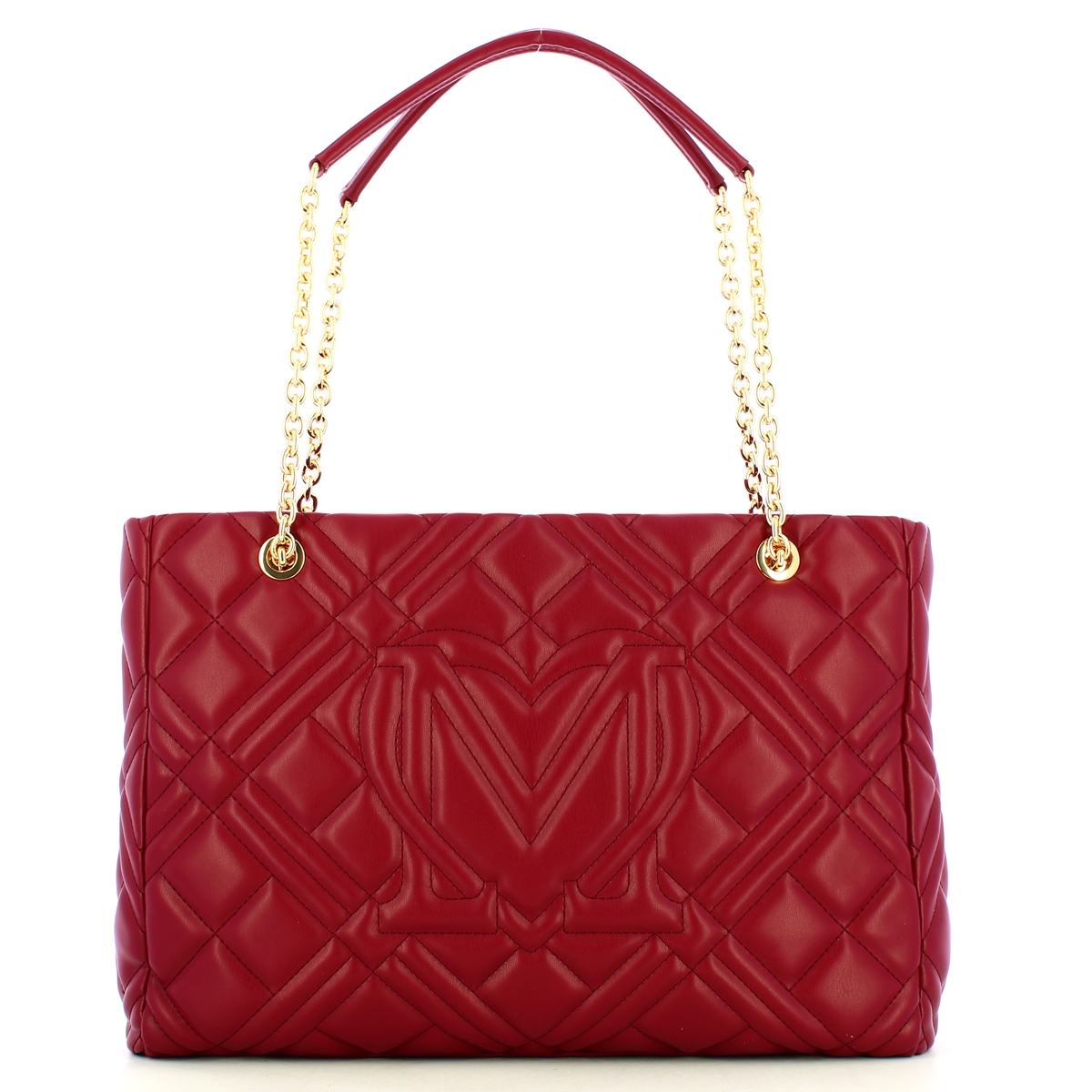 Love Moschino Borsa a spalla Geometric Quilted Vino - 3 Love Moschino Borsa a spalla Geometric Quilted Vino - 3