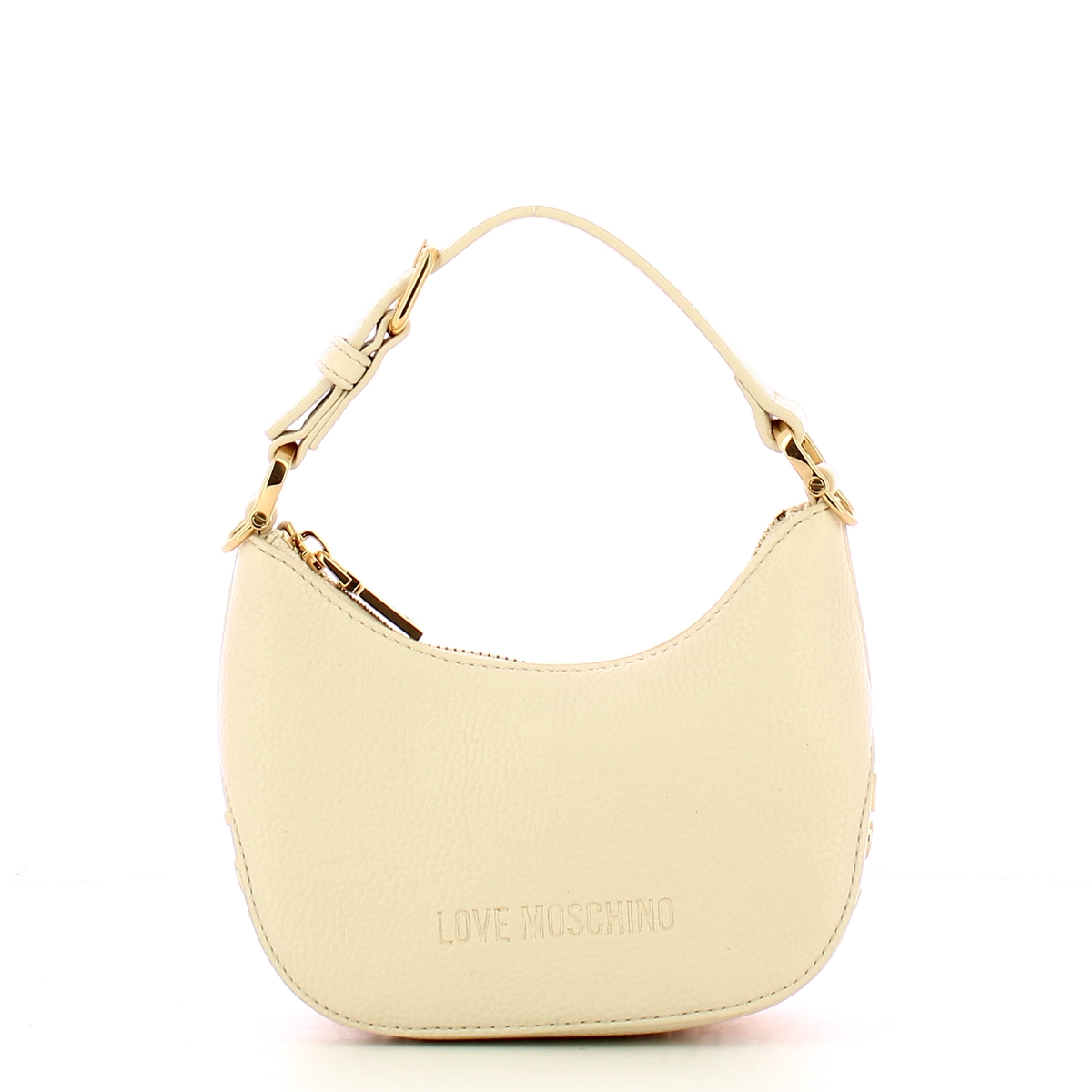 Love Moschino Hobo Bag a mano Mini Avorio - 1