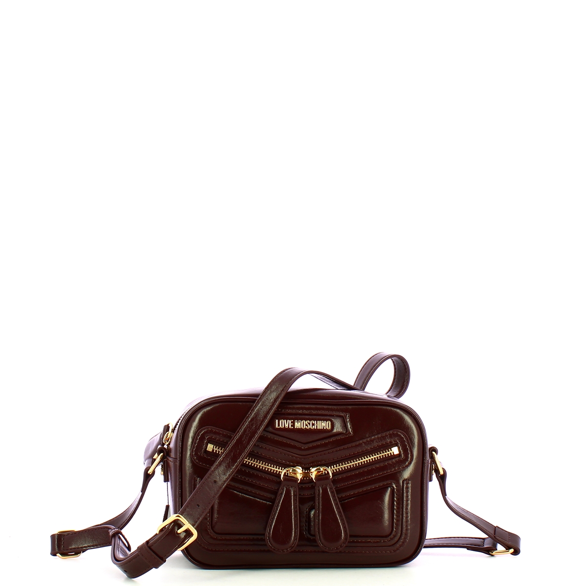 Love Moschino Camera Bag Small Testa Moro - 1 Love Moschino Camera Bag Small Testa Moro - 1