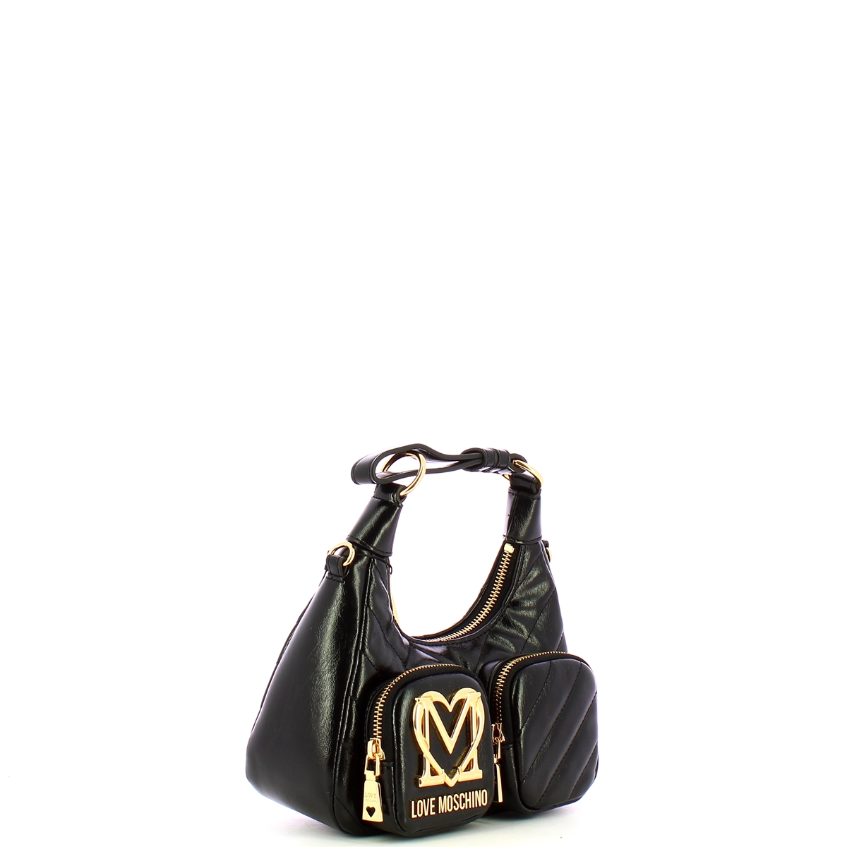 Love Moschino Sottospalla Quilted Obliquo Nero - 2 Love Moschino Sottospalla Quilted Obliquo Nero - 2