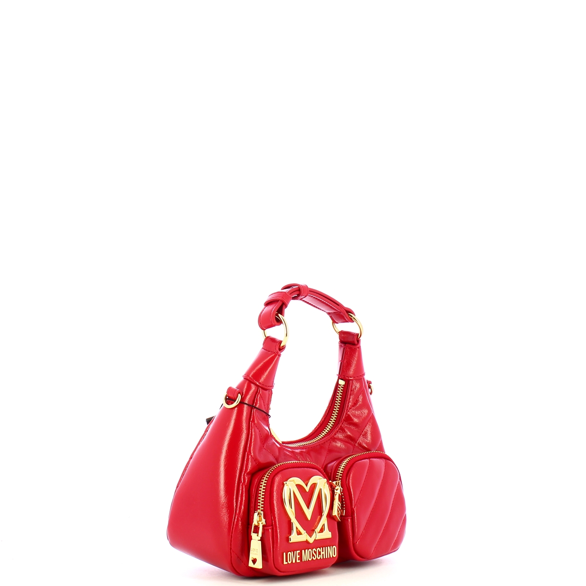 Love Moschino Sottospalla Quilted Obliquo Rosso - 2 Love Moschino Sottospalla Quilted Obliquo Rosso - 2