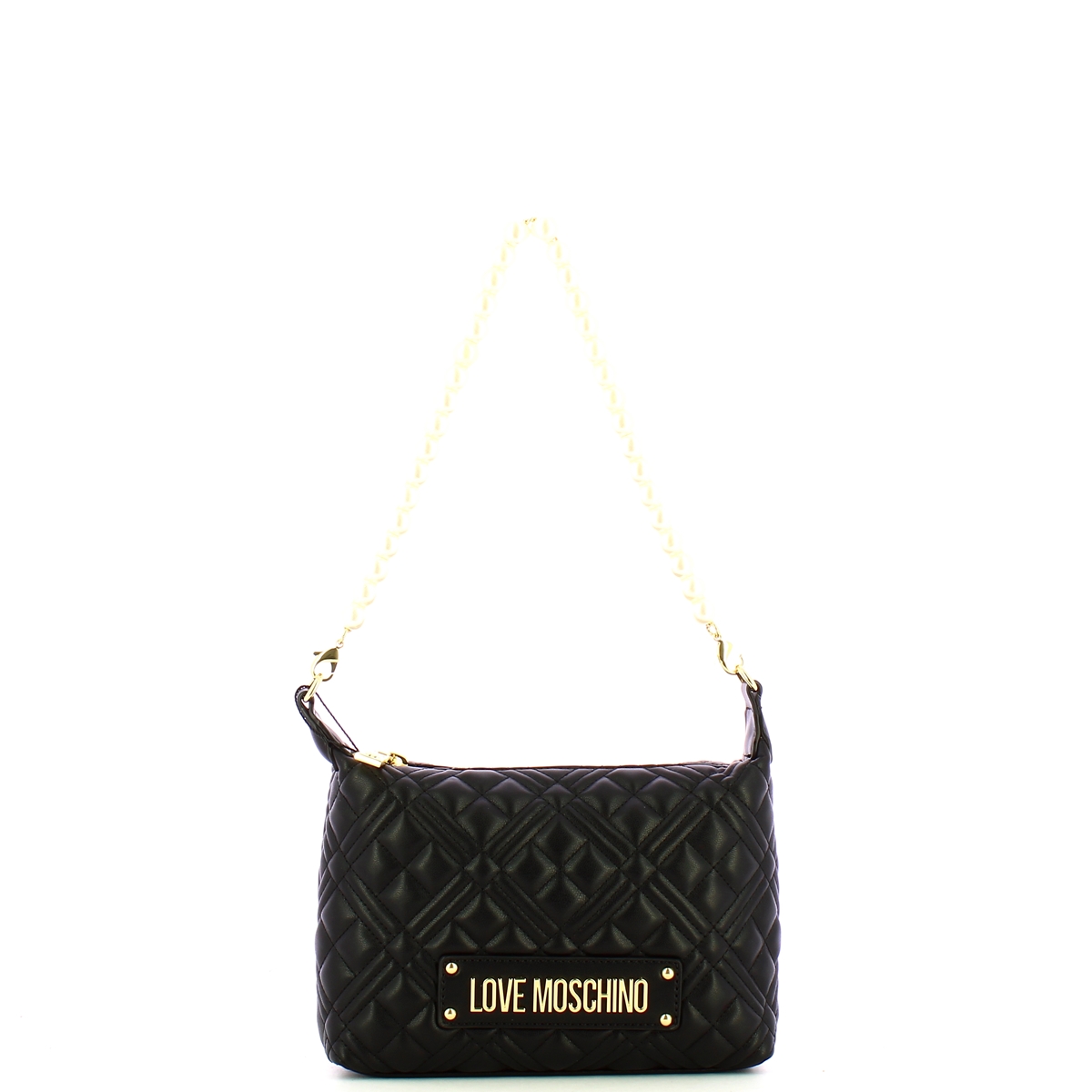 Love Moschino Sottospalla Quilted Nero Galv. Oro - 1 Love Moschino Sottospalla Quilted Nero Galv. Oro - 1