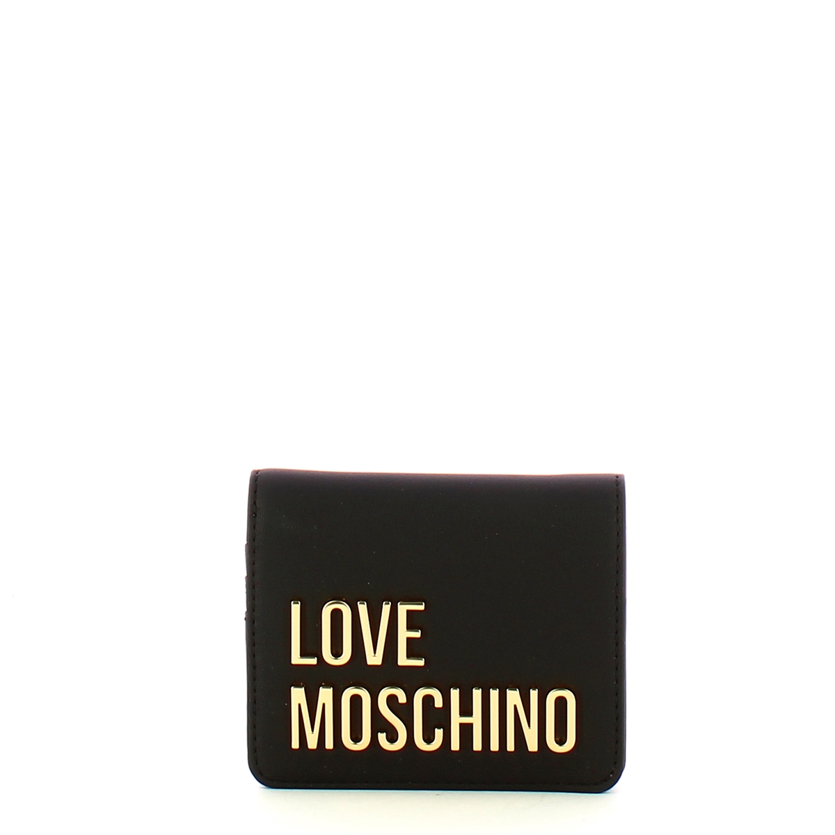Love Moschino Portafoglio Lettering Logo Nero Oro - 1