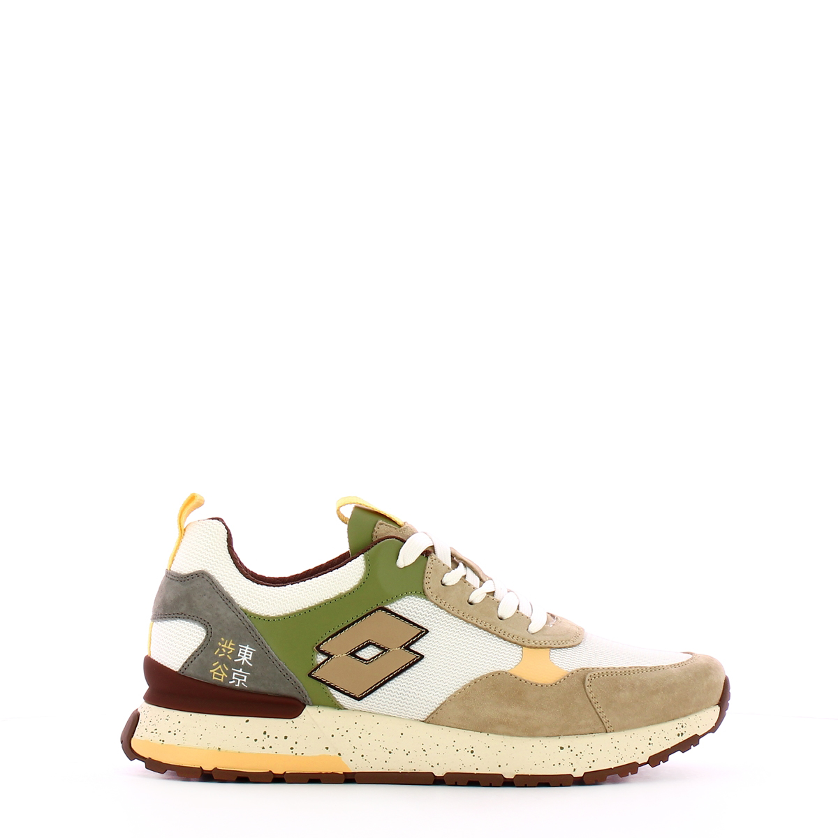 LOTT Sneakers Tokyo Shibuya White Irish Beige Mosstone Green - 1 LOTT Sneakers Tokyo Shibuya White Irish Beige Mosstone Green - 1