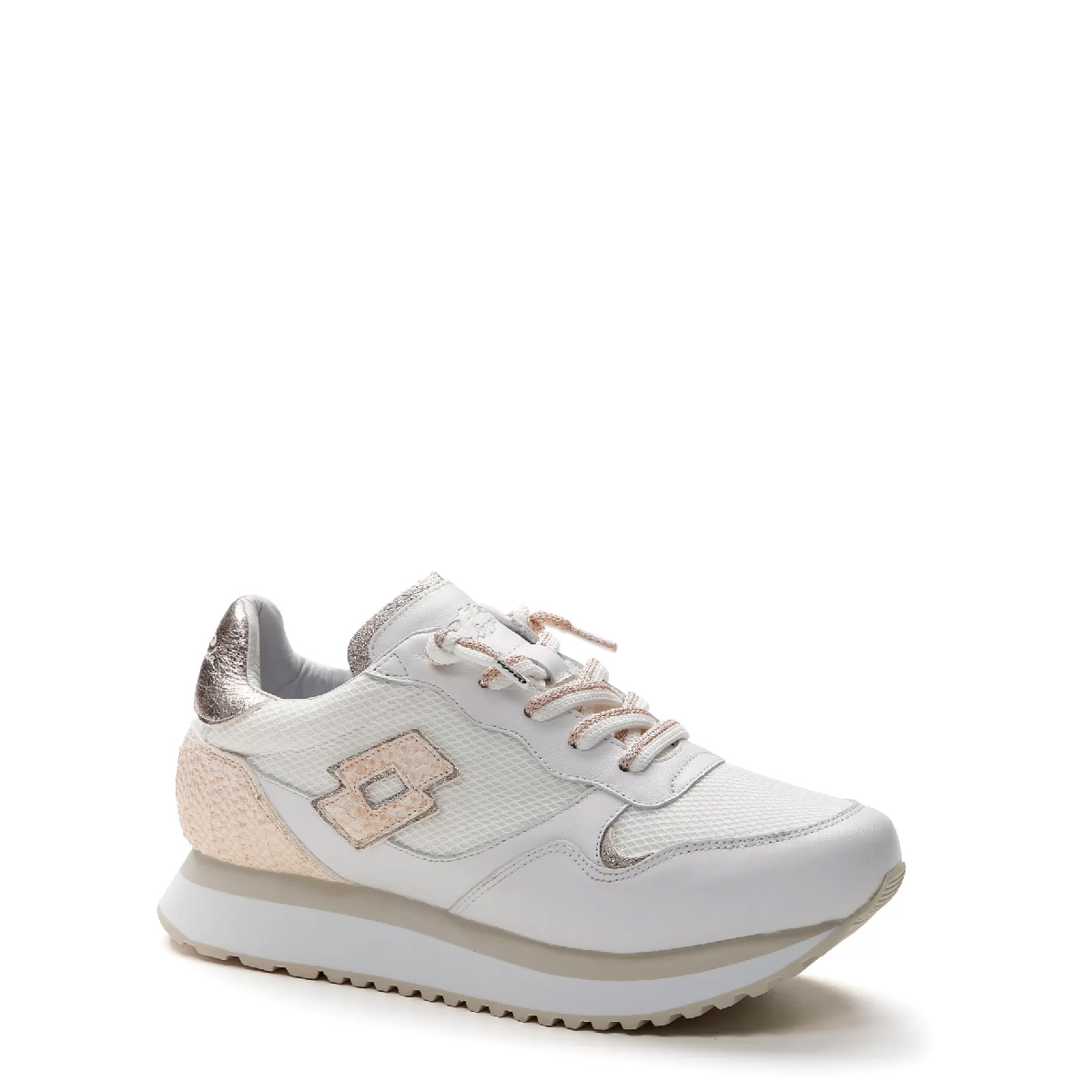 Lotto Sneakers Wedge II Fih W White Golden Almond - 2 Lotto Sneakers Wedge II Fih W White Golden Almond - 2