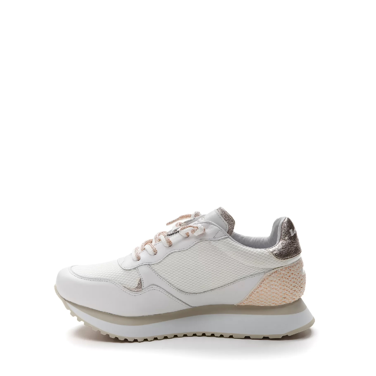 Lotto Sneakers Wedge II Fih W White Golden Almond - 3 Lotto Sneakers Wedge II Fih W White Golden Almond - 3