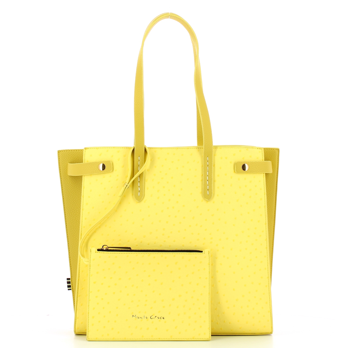 Manila Grace Borsa a spalla Feliss Medium Giallo - 5 Manila Grace Borsa a spalla Feliss Medium Giallo - 5
