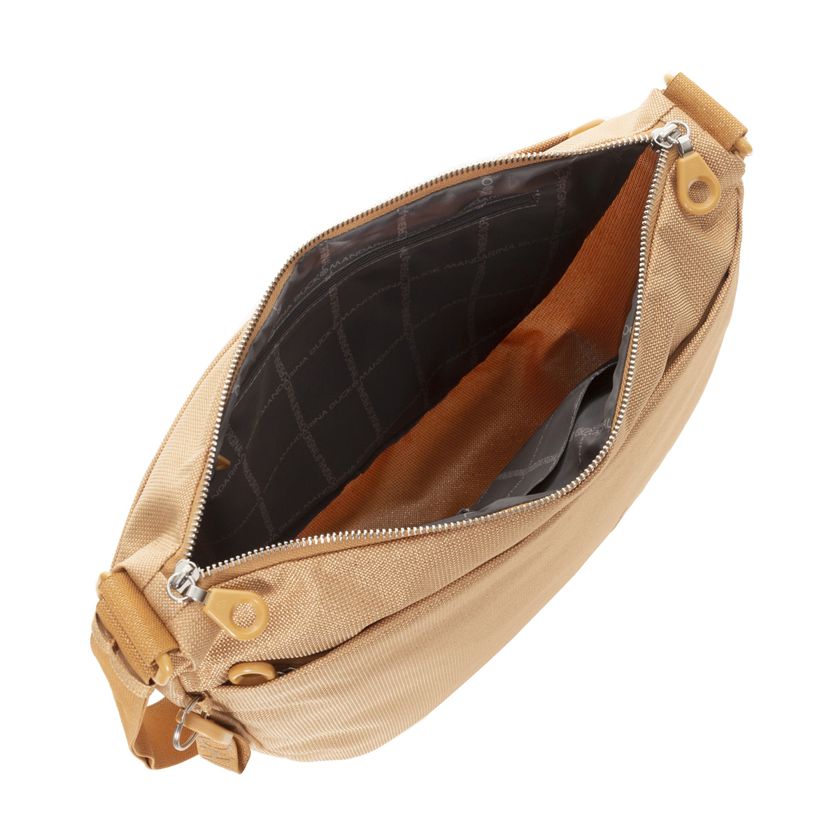 Mandarina Duck Hobo Bag MD20 Mustard Lux - 5 Mandarina Duck Hobo Bag MD20 Mustard Lux - 5