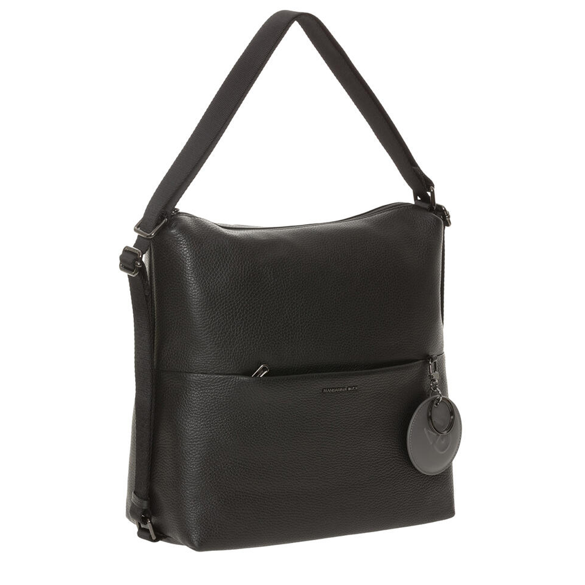 Mandarina Duck Hobo Bag Mellow Leather Nero - 2 Mandarina Duck Hobo Bag Mellow Leather Nero - 2