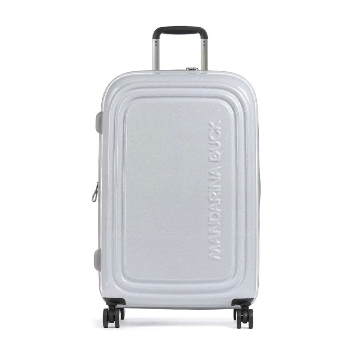 Mandarina Duck Trolley Medio 69 cm LOGODUCK + Exp. Glitter Silver - 1