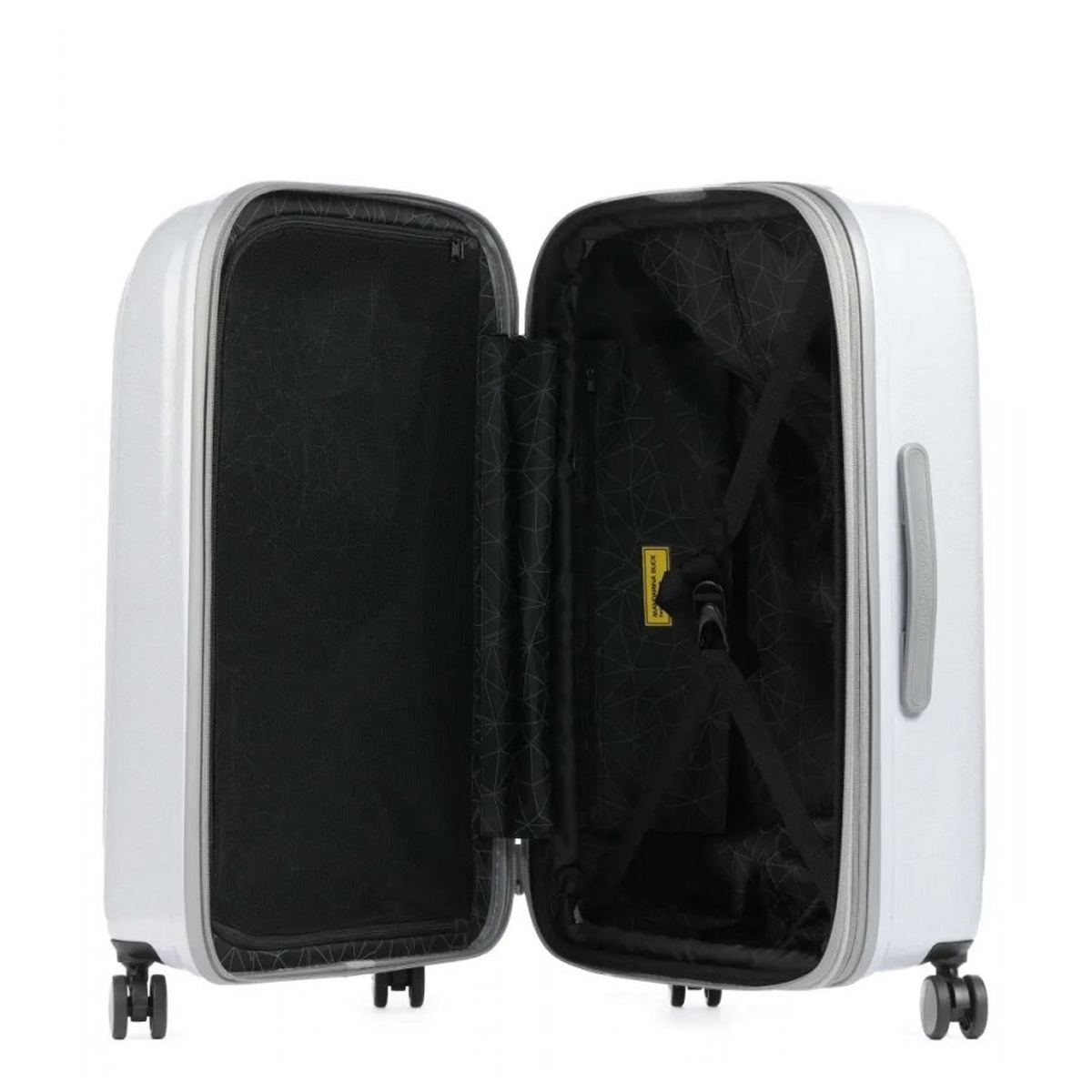 Mandarina Duck Trolley Medio 69 cm LOGODUCK + Exp. Glitter Silver - 2
