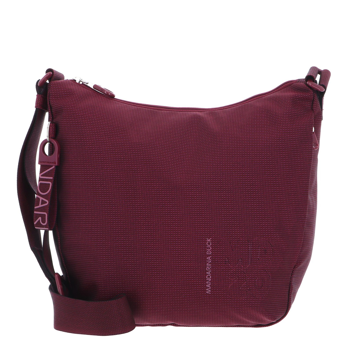 Mandarina Duck Hobo Bag MD20 Vibrant Pink - 1 Mandarina Duck Hobo Bag MD20 Vibrant Pink - 1