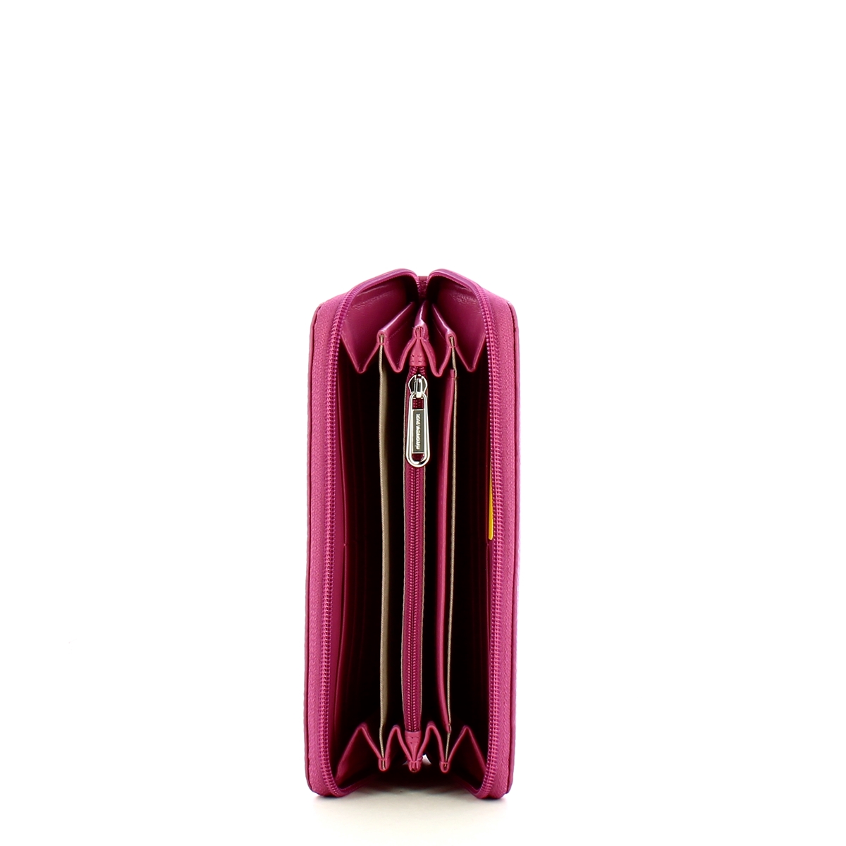 Mandarina Duck Portafoglio in pelle Mellow Zip Around Red Violet - 3