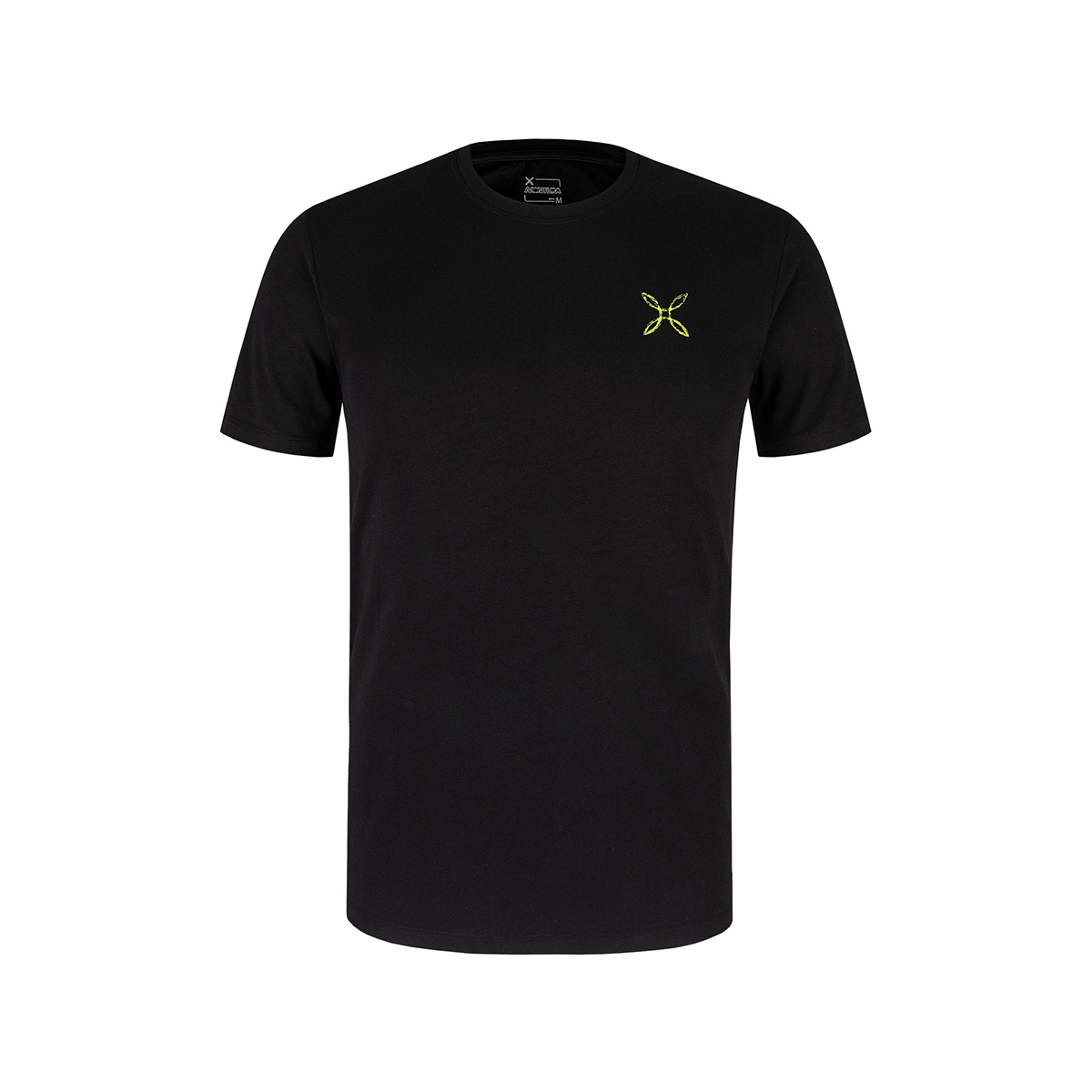 MNTR T-Shirt Pencil Logo Nero Verde Lime - 1 MNTR T-Shirt Pencil Logo Nero Verde Lime - 1