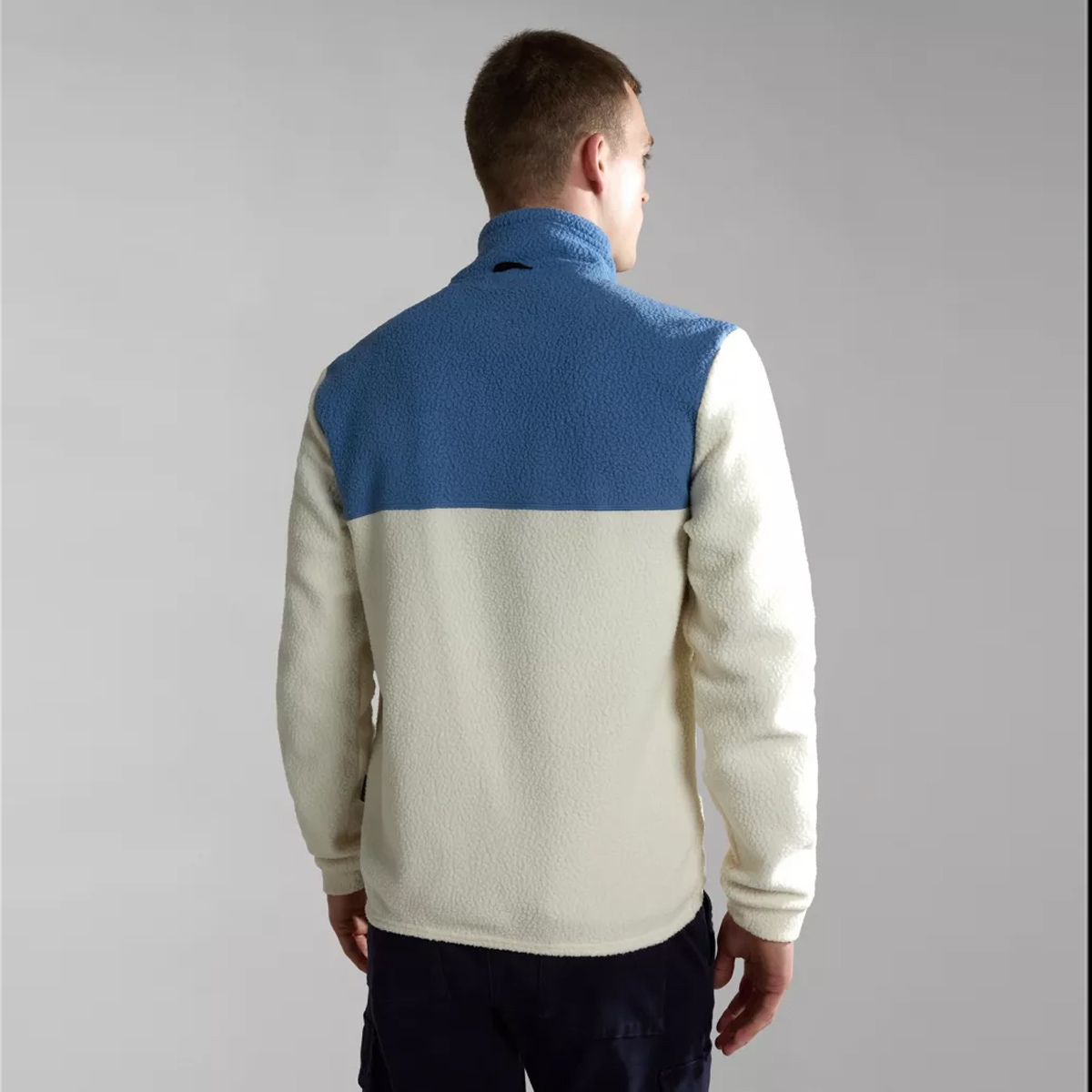 Napapijri Felpa con zip Anderby Whitecap Gray - 4