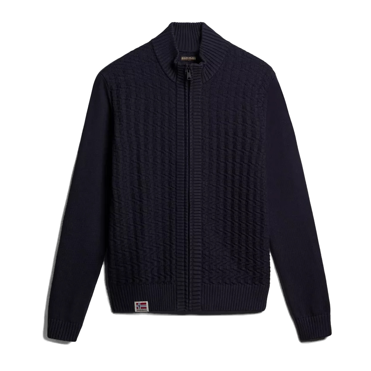 Napapijri Maglione con zip Trondheim Blu Marine - 1