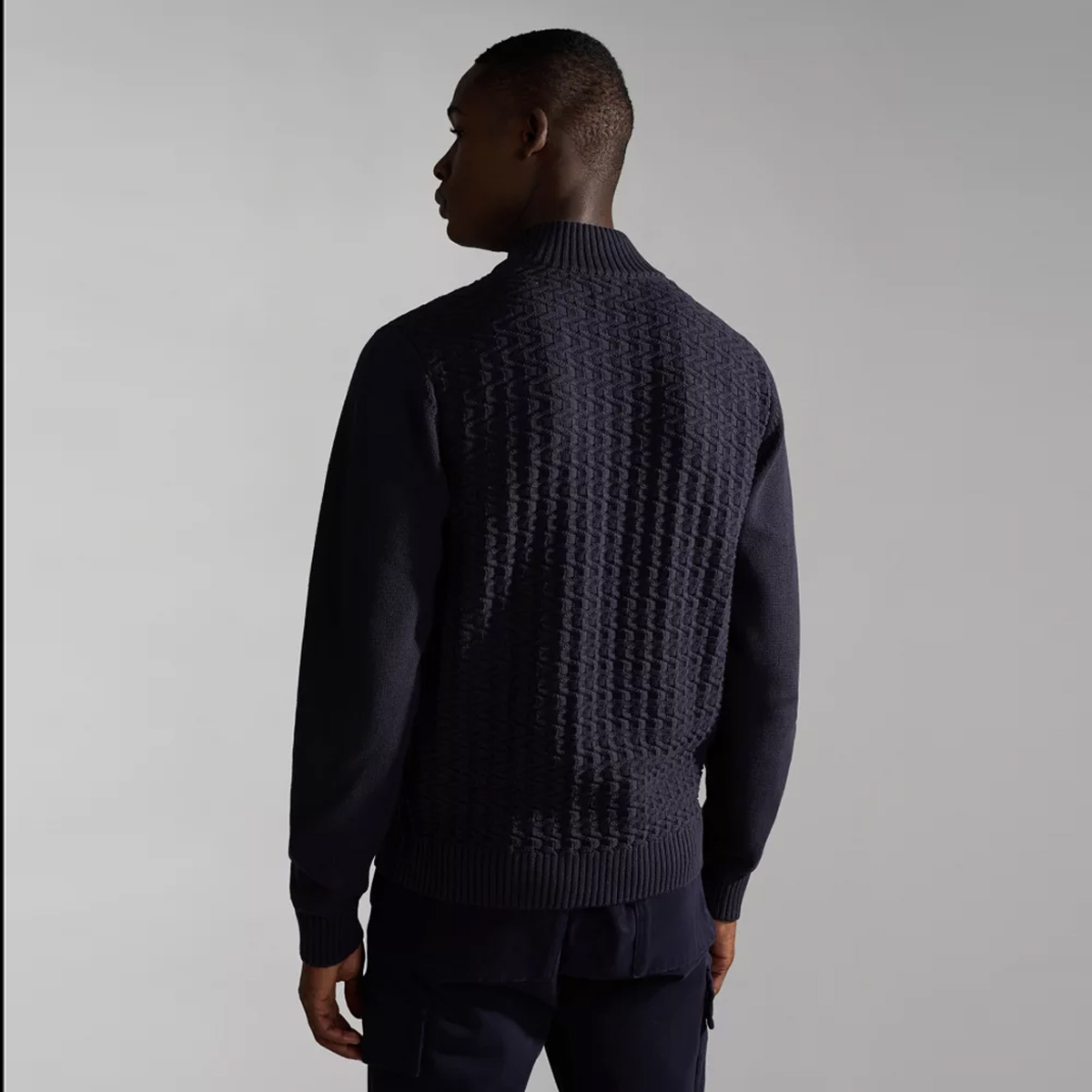 Napapijri Maglione con zip Trondheim Blu Marine - 4