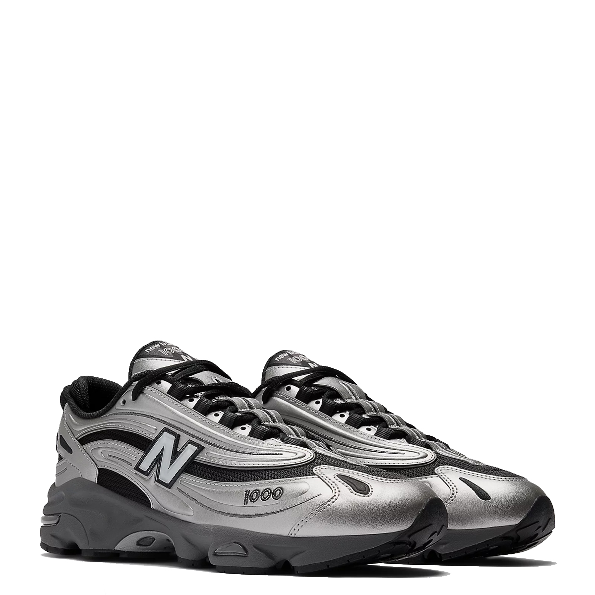 NWBA Sneakers 1000 Silver Metallic - 2 NWBA Sneakers 1000 Silver Metallic - 2