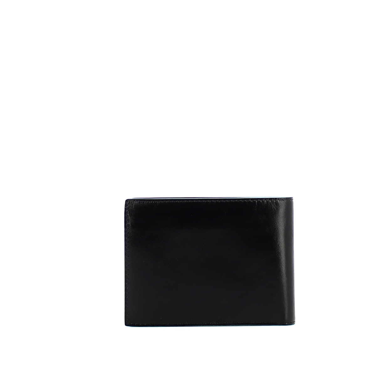 Men wallet with coin pouch Blue Square