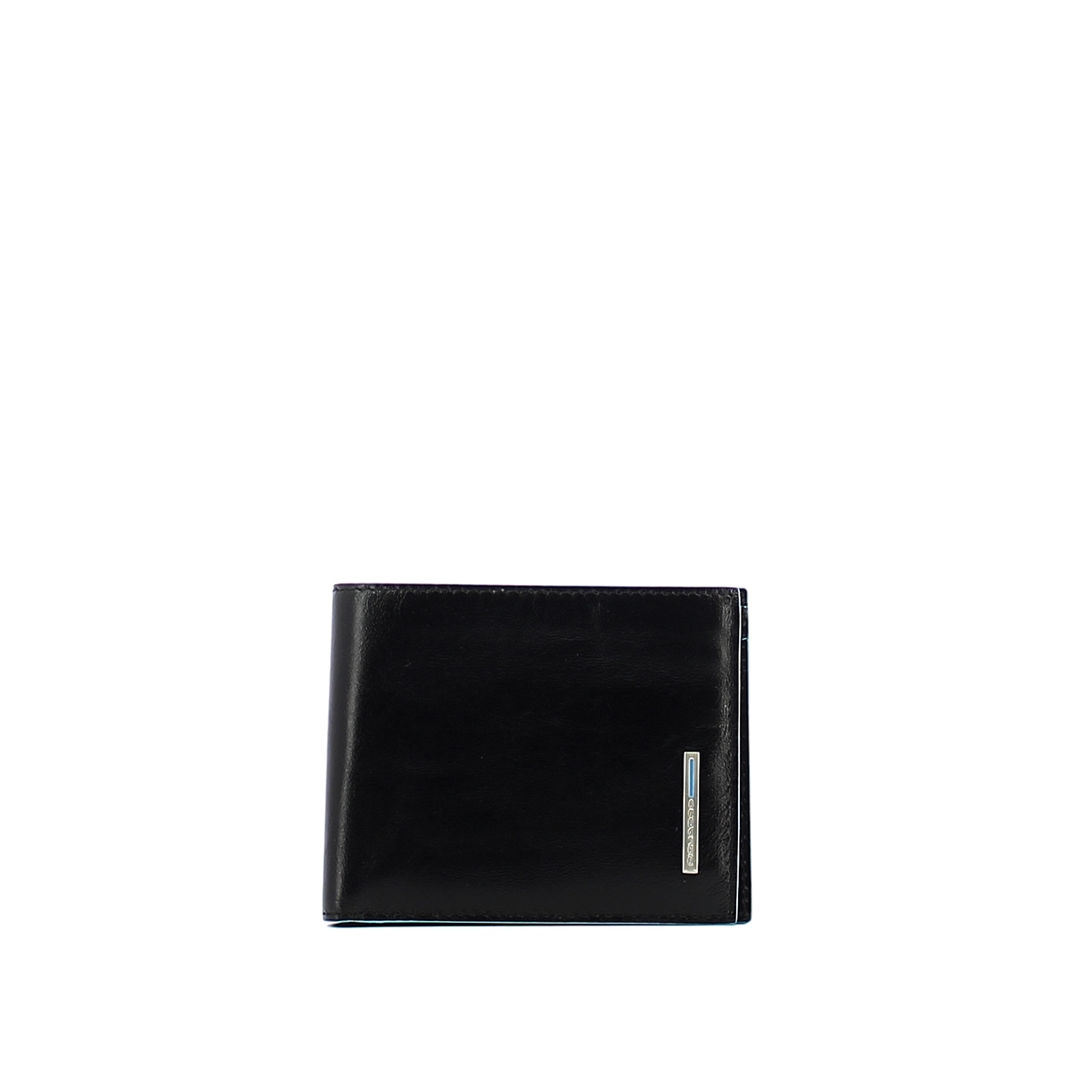 Men wallet with coin pouch Blue Square