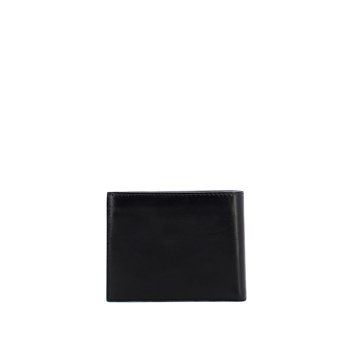 Men wallet with coin pouch Blue Square