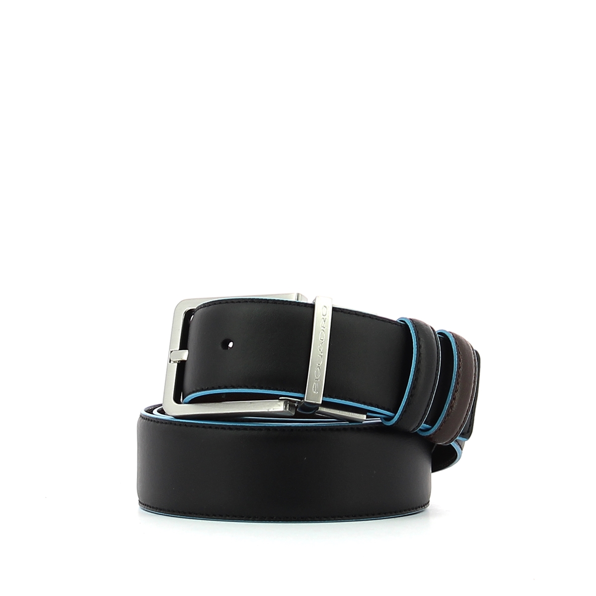 Double Face Belt Blue Square-NERO/MOGANO-UN Double Face Belt Blue Square-NERO/MOGANO-UN