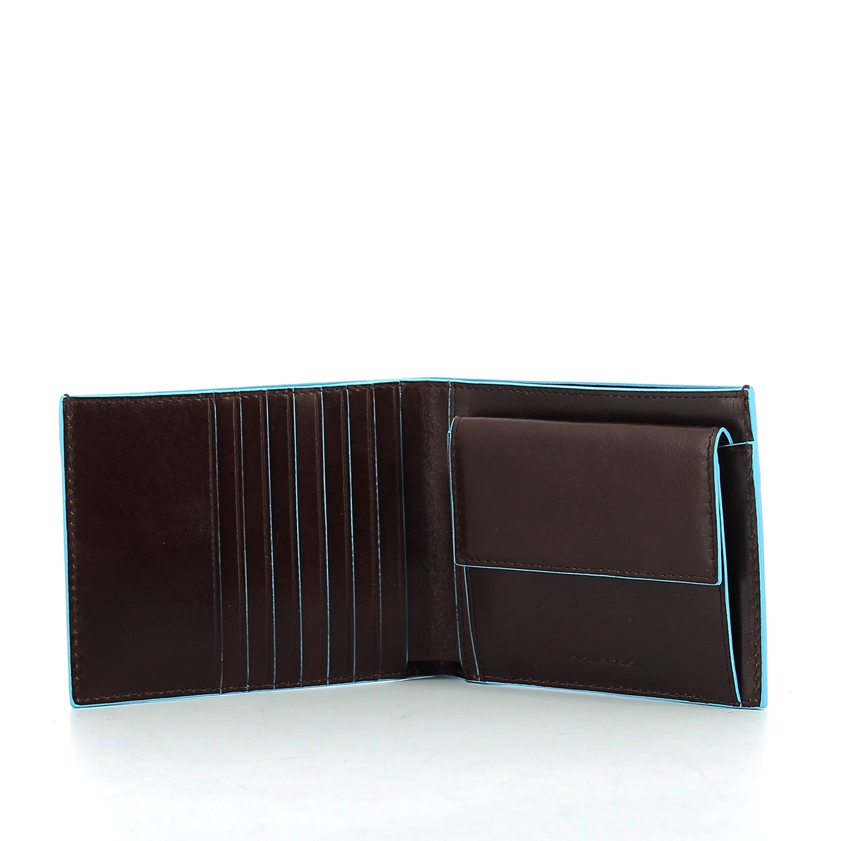 Wallet with coin pouch Blue Square-MOGANO-UN Wallet with coin pouch Blue Square-MOGANO-UN
