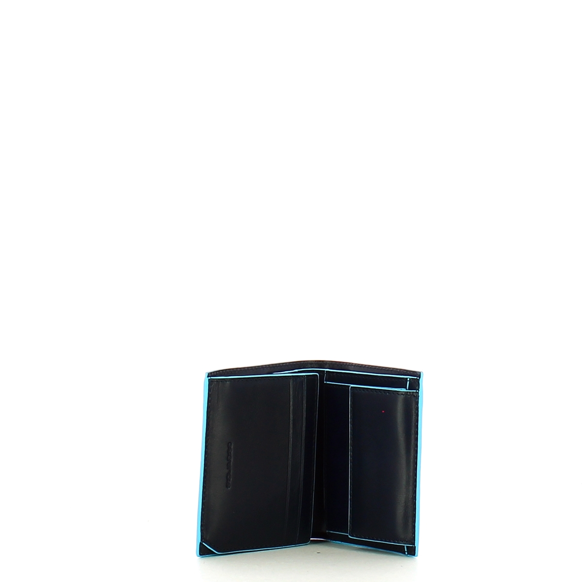 Piquadro Portafoglio Verticale con portamonete RFID Blue Square - 3