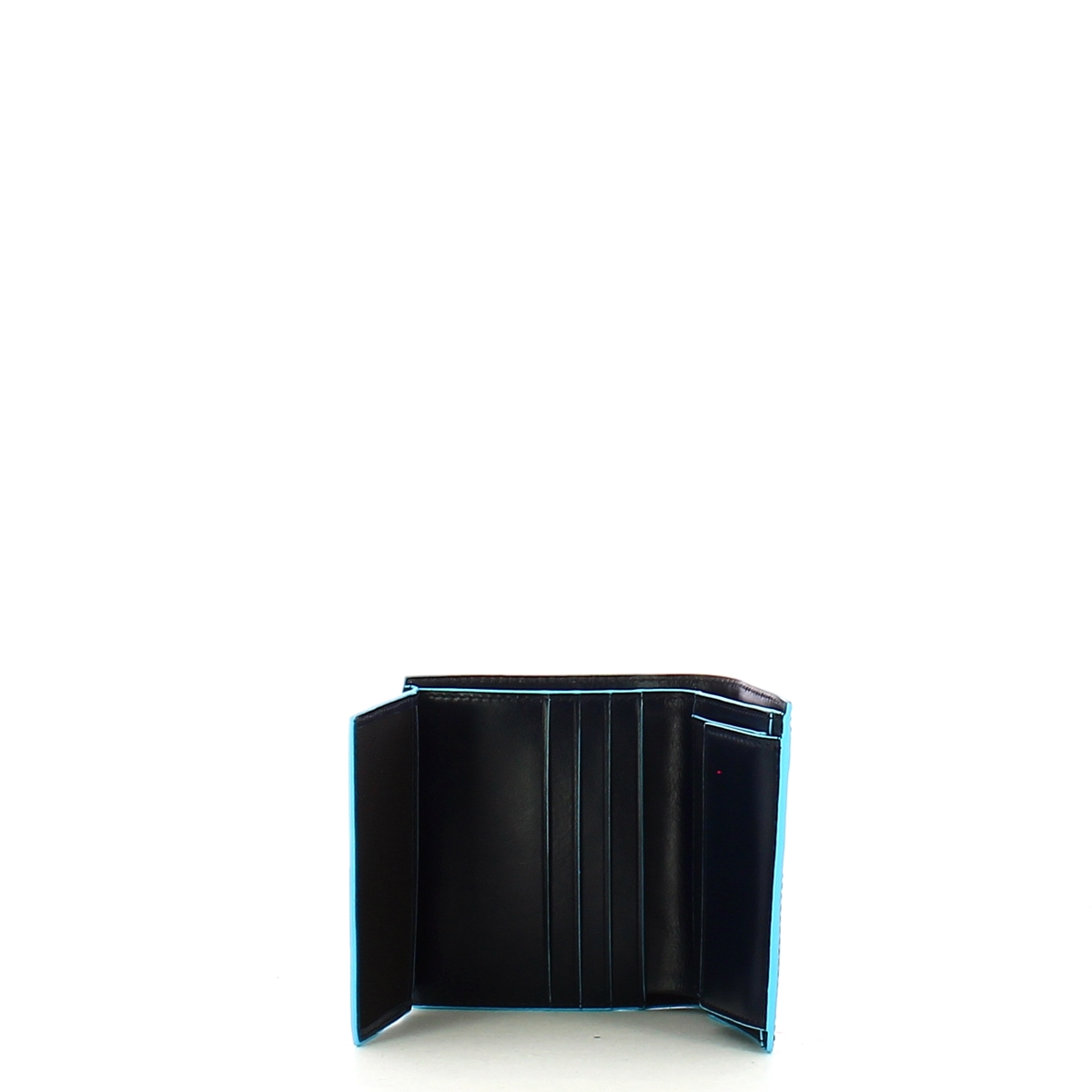 Piquadro Portafoglio Verticale con portamonete RFID Blue Square - 4