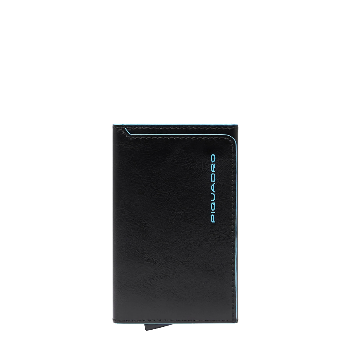 Piquadro Porta Carte Sliding System Blue Square Nero - 1 Piquadro Porta Carte Sliding System Blue Square Nero - 1