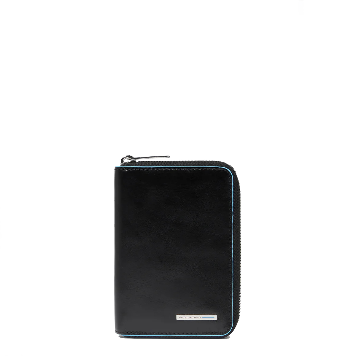 Piquadro Portafoglio Piccolo Blue Square Zip Around Nero - 1 Piquadro Portafoglio Piccolo Blue Square Zip Around Nero - 1