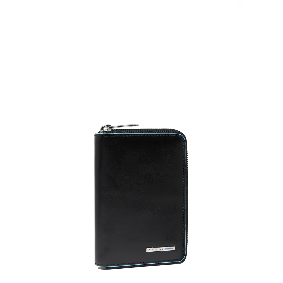 Piquadro Portafoglio Piccolo Blue Square Zip Around Nero - 2 Piquadro Portafoglio Piccolo Blue Square Zip Around Nero - 2