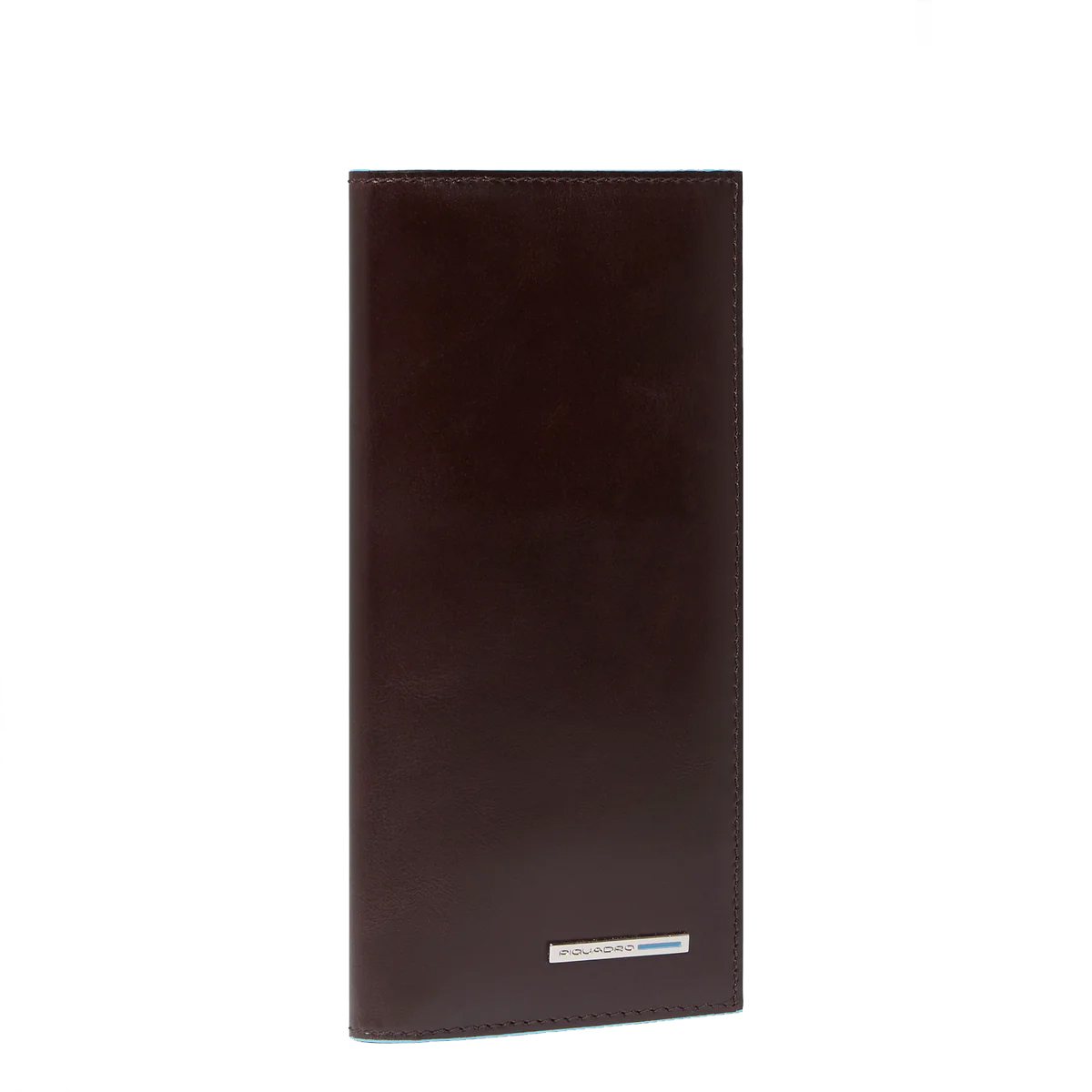 Piquadro Portafoglio Verticale Grande Blue Square Mogano - 2