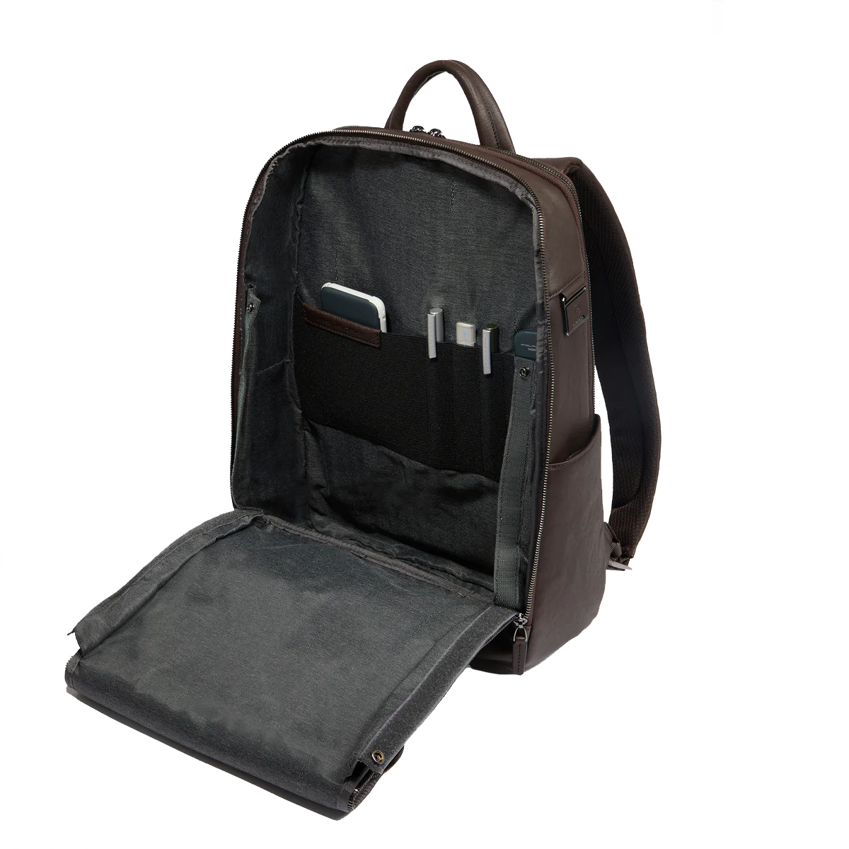 Piquadro Zaino Porta PC Black Square 14" Verde Verde - 4